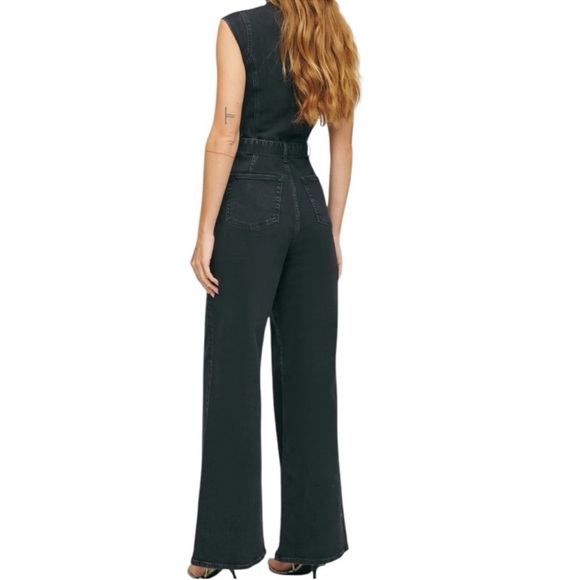 NWT Reformation Calypso Denim Jumpsuit in Erie Size 10 - Picture 3 of 8